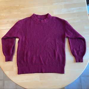 American Eagle Women’s Size Medium Magenta Knit Sweater